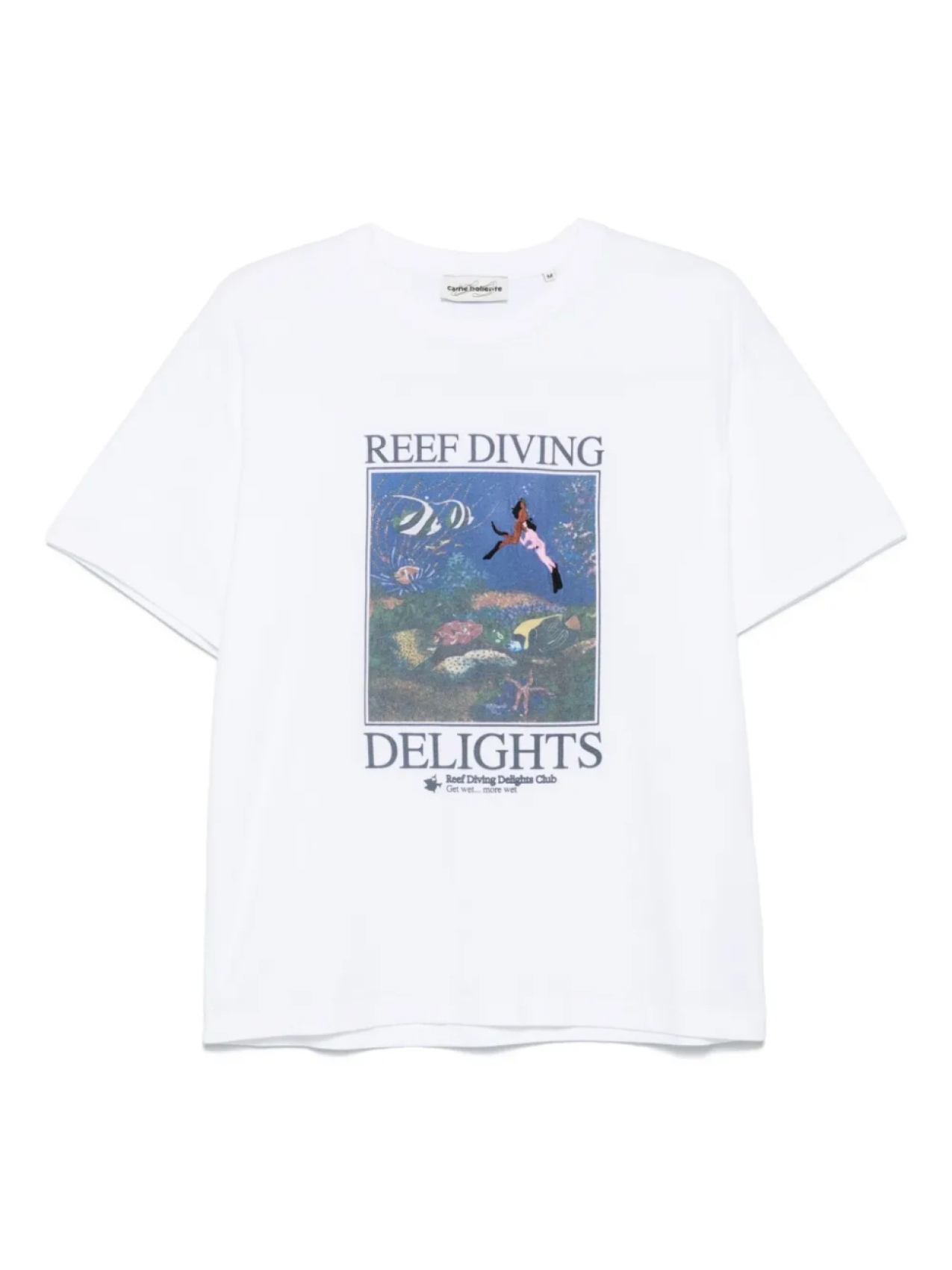 

CARNE BOLLENTE футболка Reef Diving Delights, белый