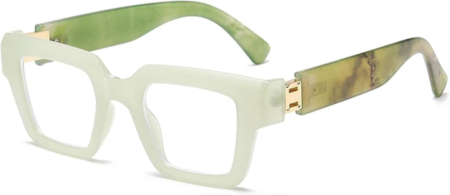 

Солнцезащитные очки с защитой от УФ-излучения UV400 | Простые, с большой оправой, плоские, легкие | Для женщин и мужчин, для занятий спортом на открытом воздухе и вождения DSVIGF, Green