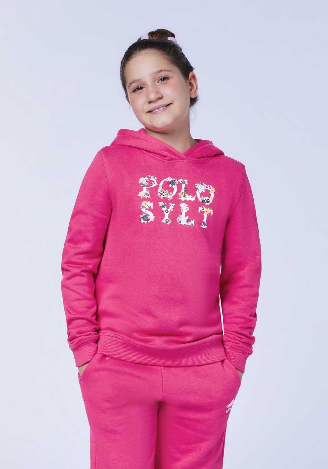 

Худи с цветочным логотипом POLO SYLT, цвет Raspberry