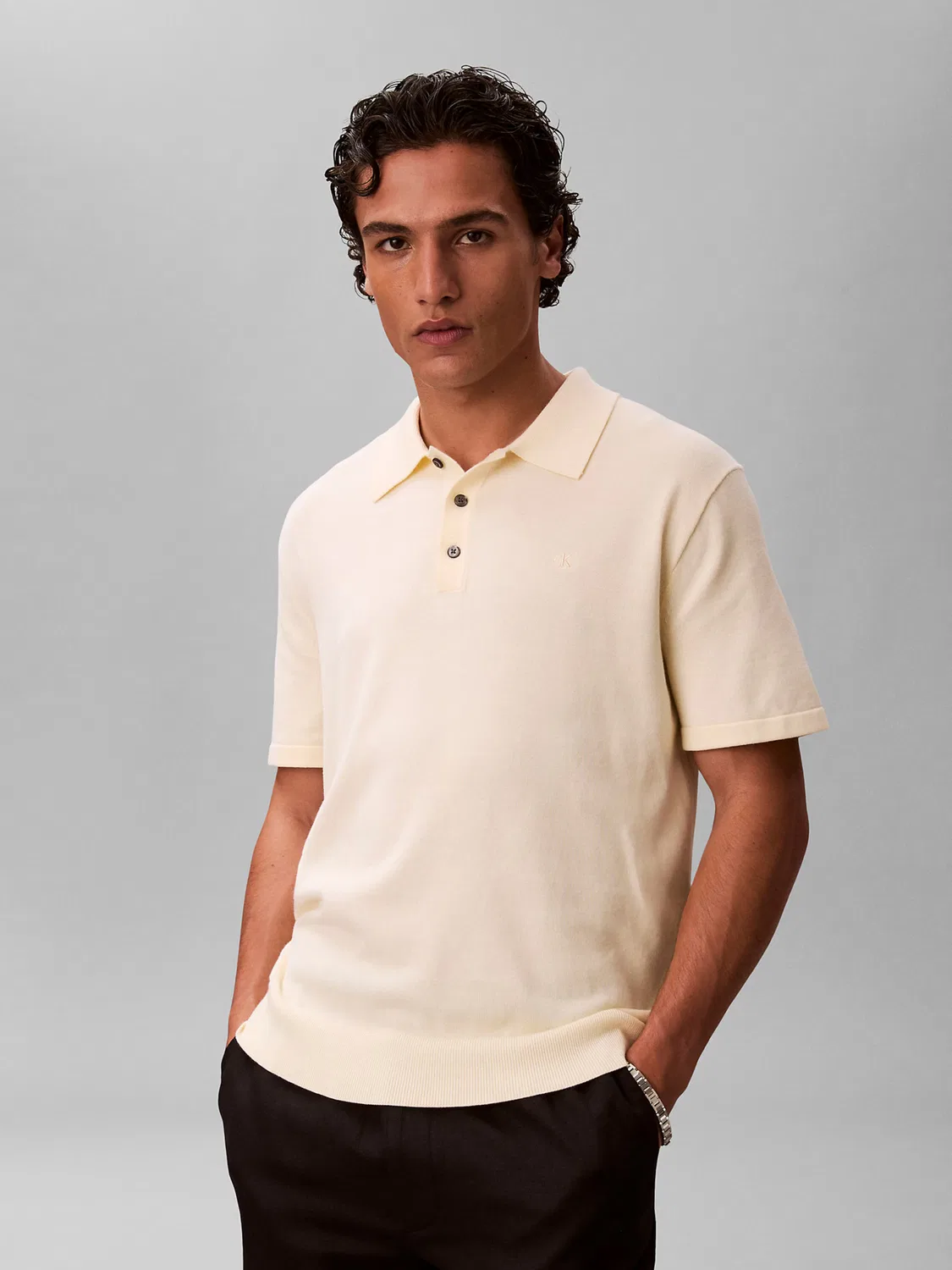 Рубашка Calvin Klein светло-желтого цвета — фото 2