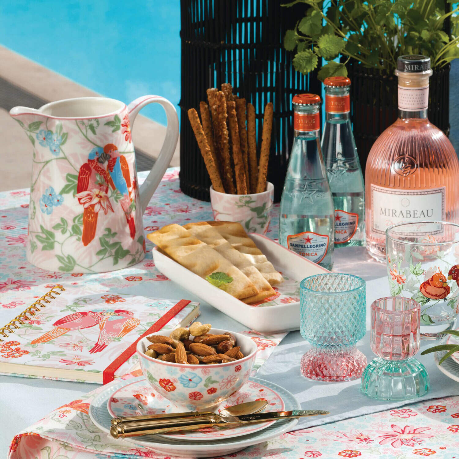 

Сумка шоппер Greengate Einkaufstasche Fallulah, белый