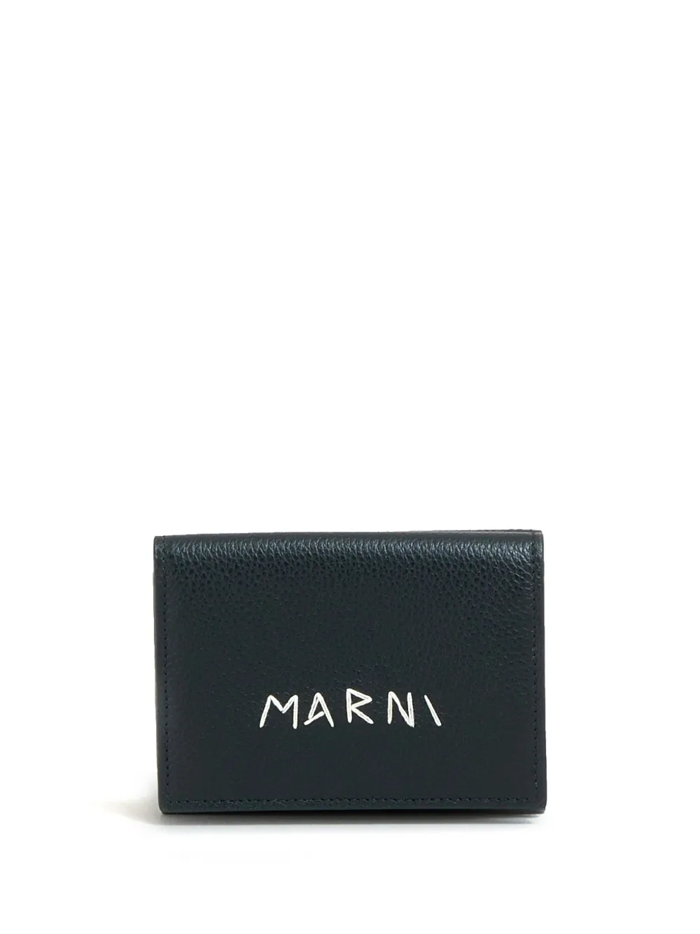 

Кошелек с вышитым логотипом Marni, черный