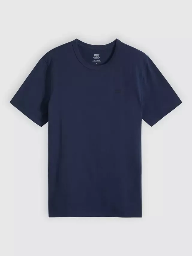 Оригинальная хлопковая футболка с круглым вырезом, темно-синий пиджак Levi's