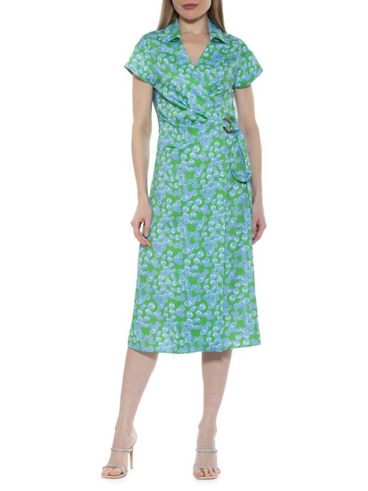 

Платье миди с запахом Paris Alexia Admor, цвет Green Multi
