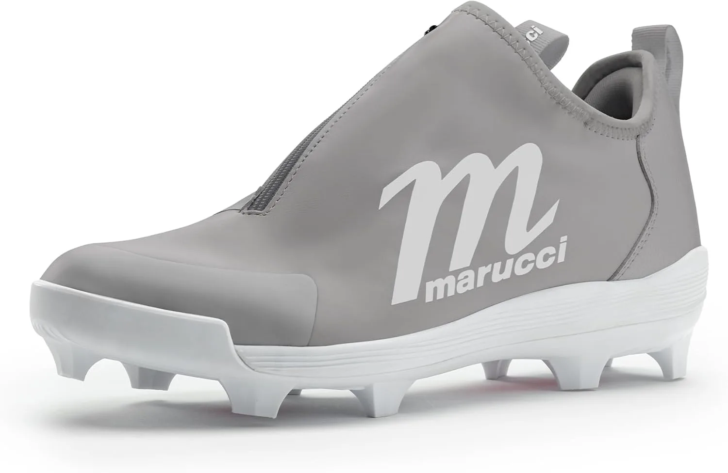 Бейсбольные бутсы Marucci MXB для мужчин, бейсбольная обувь для мужчин с системой регулировки BOA Li2 для надежной подгонки, комфортом и сцеплением для высокой продуктивности, легкие, долговечные, серый/белый