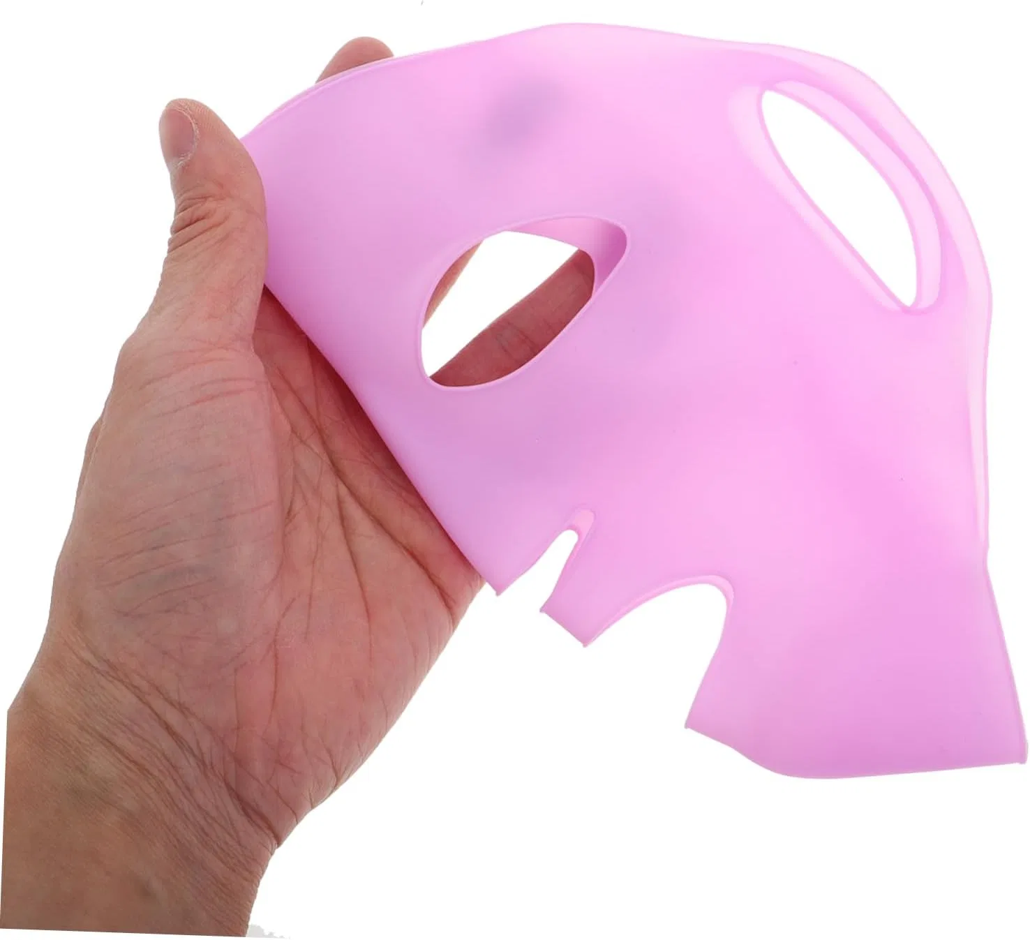 Маска для лица силиконовая 3D FOMIYES фиолетовая, 3 шт — фото 3