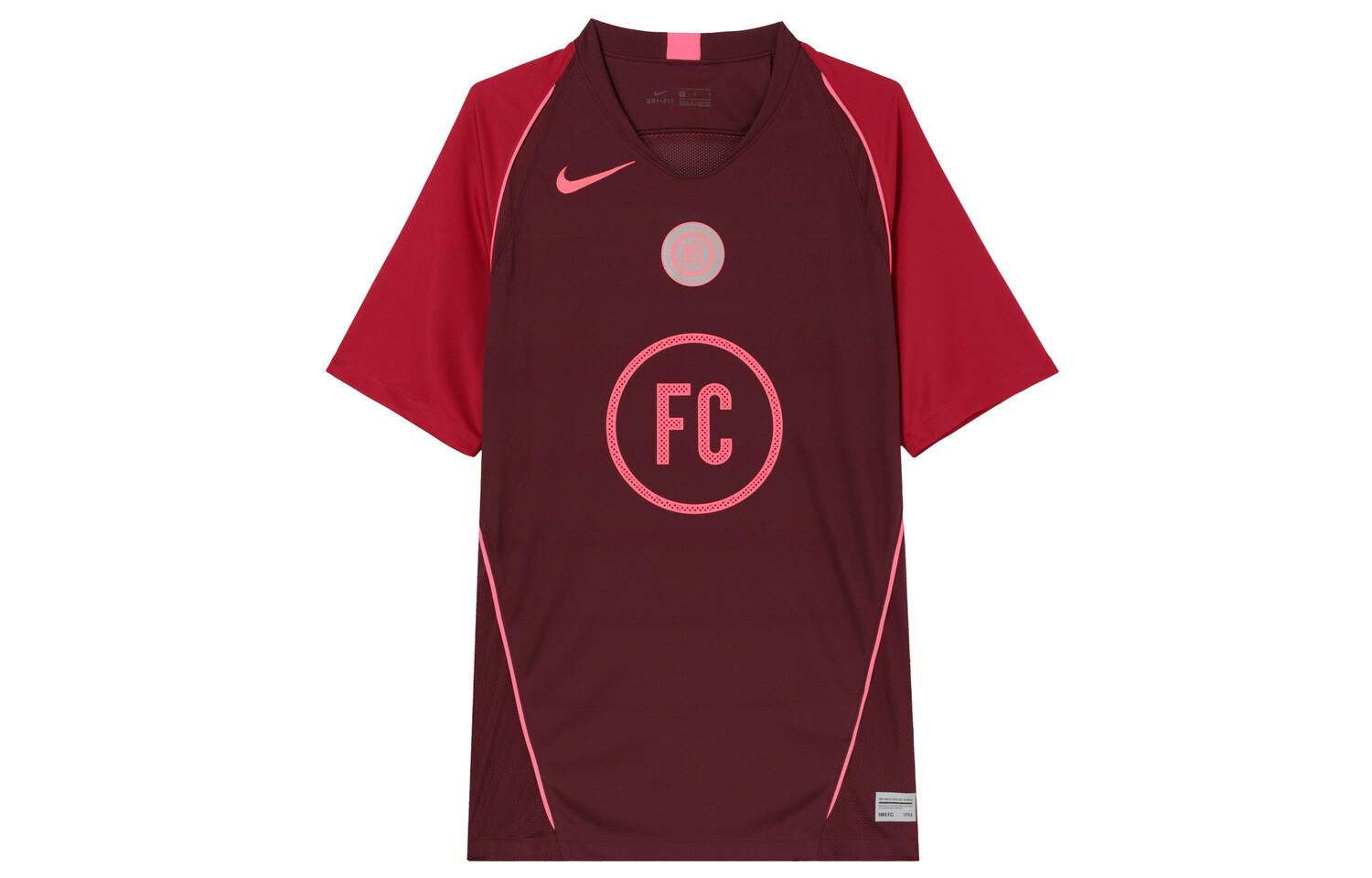 

Футболка мужская бордовая Nike, темно-красный