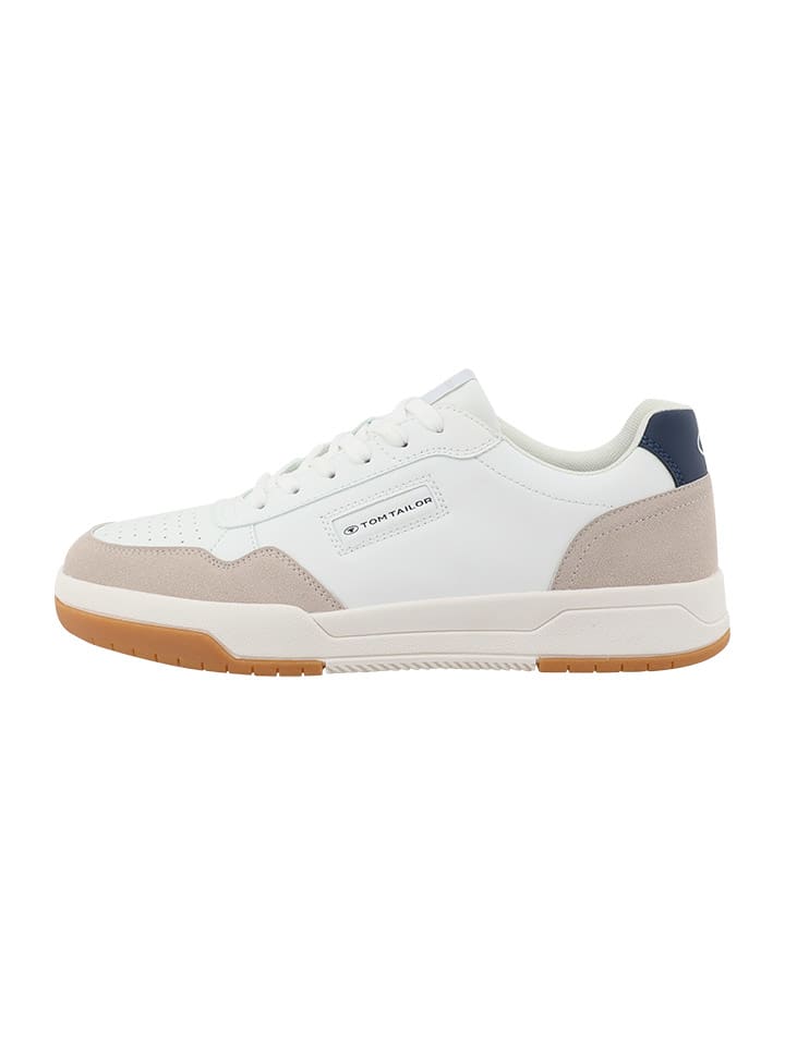 

Кроссовки на шнуровке Tom Tailor, цвет weiß/beige/dunkelblau