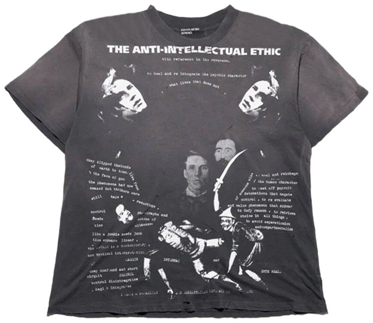 

Футболка Enfants Riches Déprimés Anti Intellectual Ethic, «Черная, выцветшая на солнце», Черный, Футболка Enfants Riches Déprimés Anti Intellectual Ethic, «Черная, выцветшая на солнце»