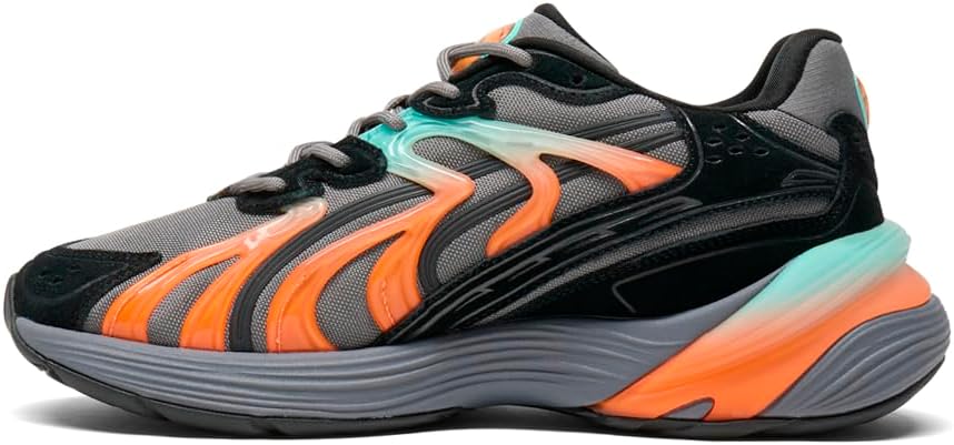 Мужские кроссовки PUMA Inverse Fission с шнуровкой - серые, повседневные — фото 3
