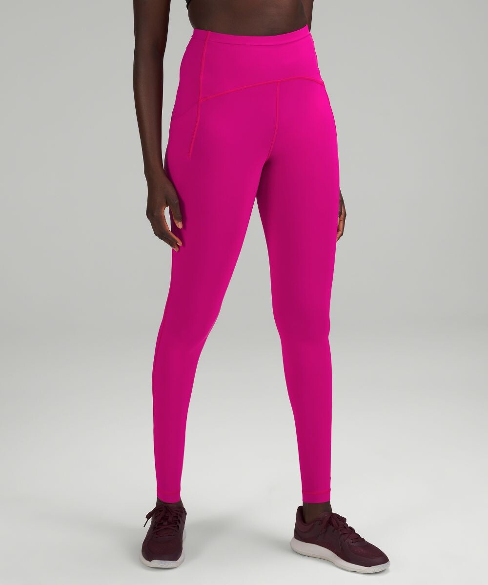 

Леггинсы Swift Speed с высокой посадкой Lululemon, розовый