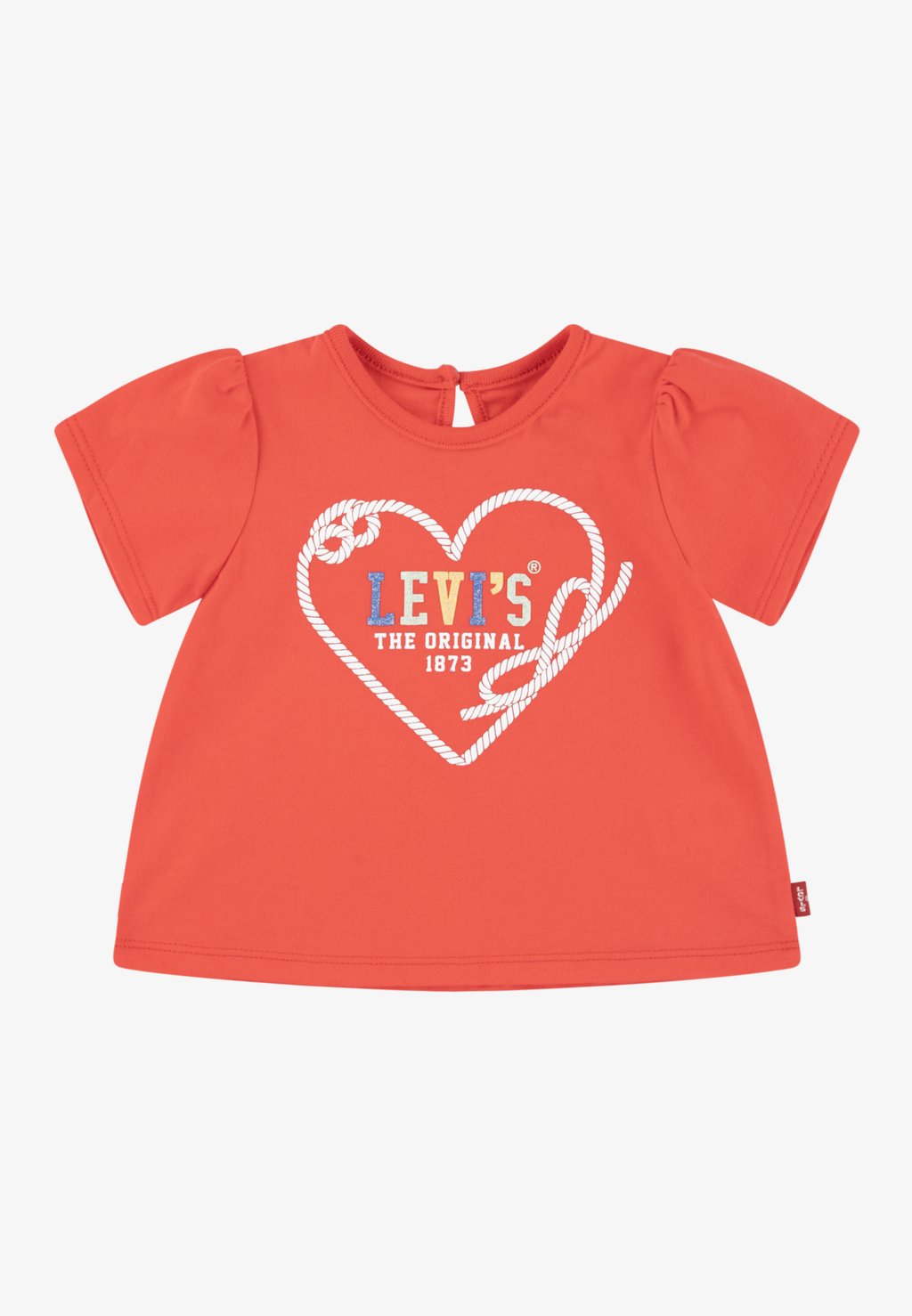 

Футболка с принтом HEART PUFF SLEEVE TEE Levi's, красный