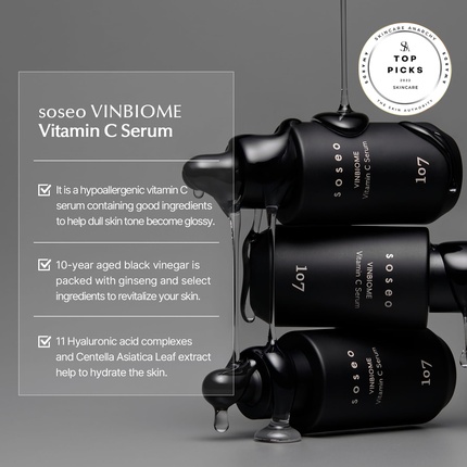 Сыворотка LOVE MOSCHINO — Sosoe Vinbiome с витамином C, антиоксидантами, женьшенем и ниацинамидом — фото 2