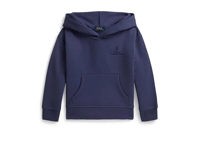 Худи Big Fit из флиса Light Navy, Polo Ralph Lauren Kids