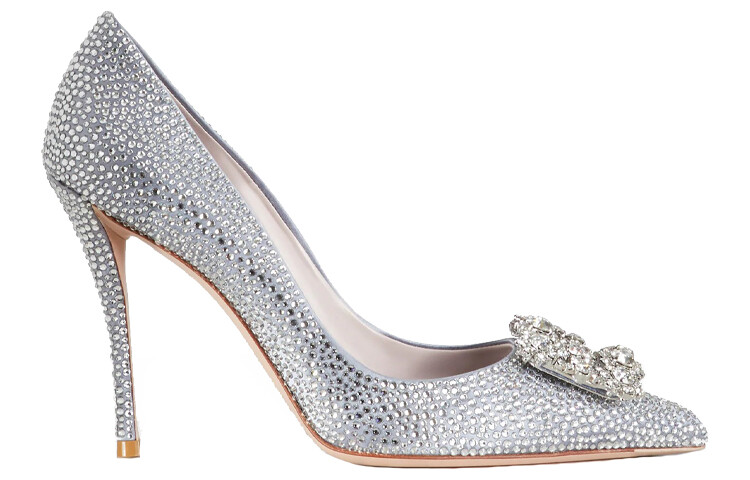 Туфли на высоком каблуке женские фиолетовые Roger Vivier — фото 2