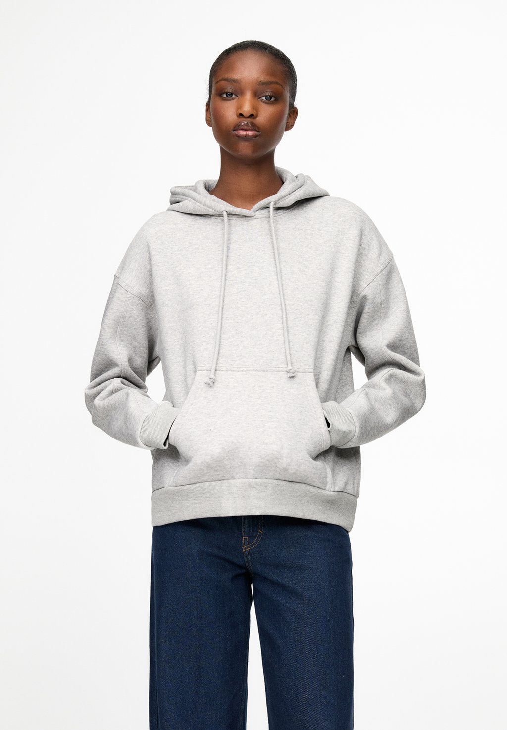

Толстовка с капюшоном PULL&BEAR, серый