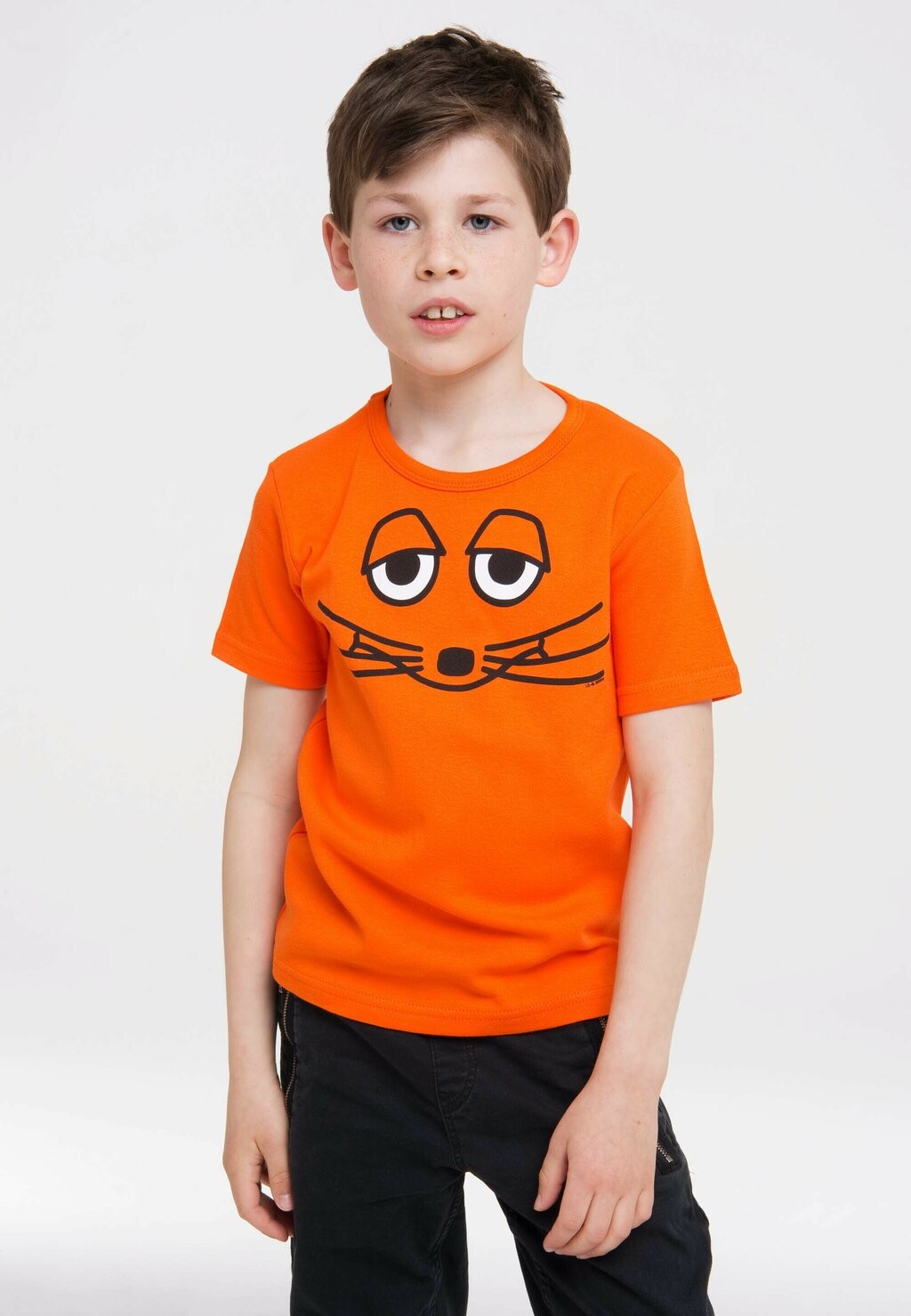 

Футболка с принтом SENDUNG MIT DER MAUS LOGOSHIRT, цвет orange