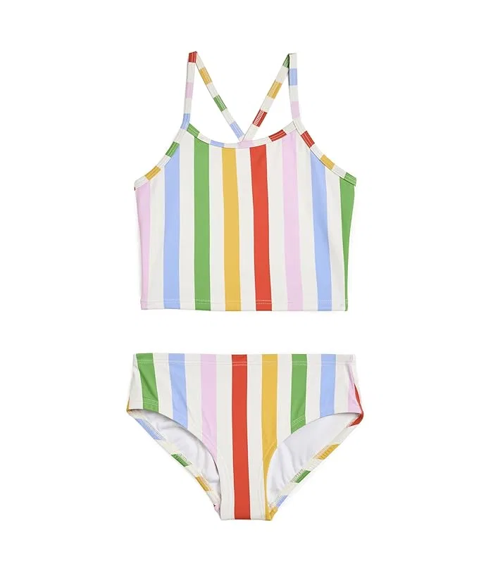 Купальный костюм двухкомпонентный с принтом Hanna Andersson, Rainbow Stripe