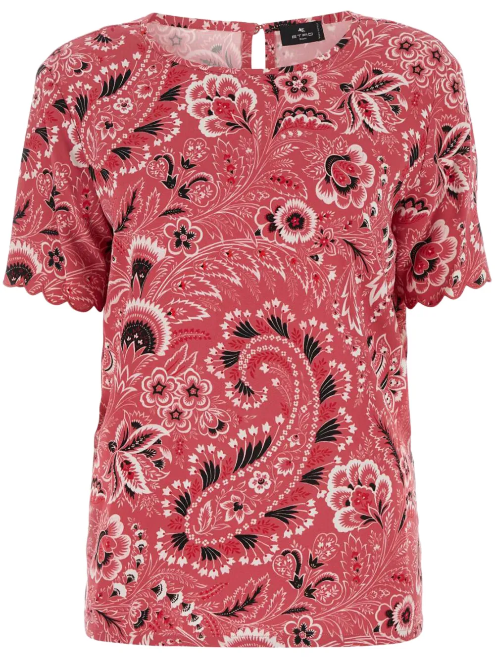 

Блузка с принтом пейсли ETRO, красный