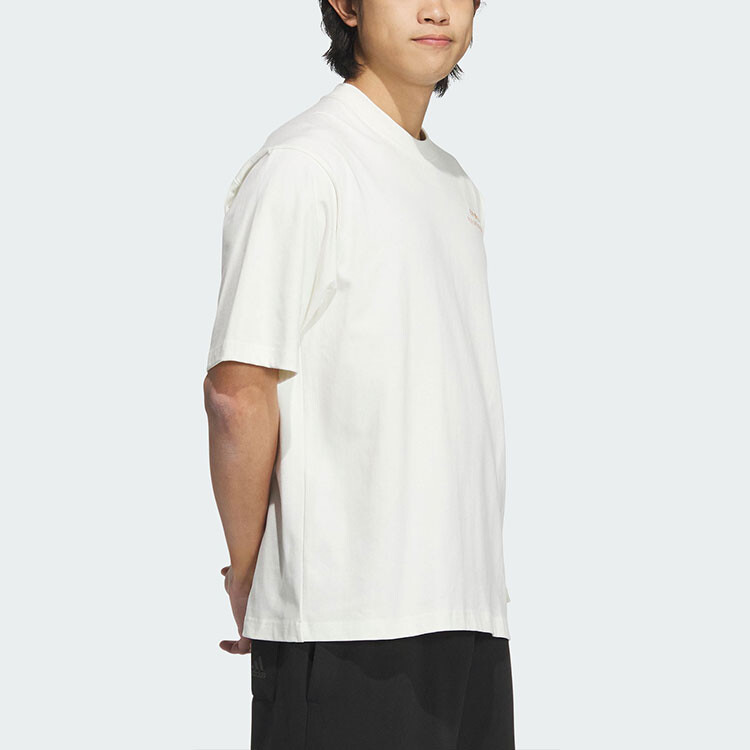 Футболка MBTI мужская, цвет белый Adidas, цвет Jade White — фото 4