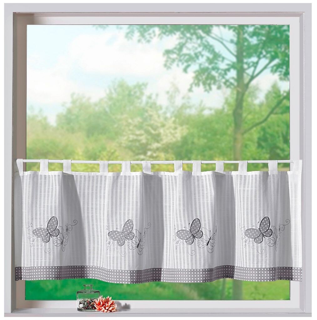 

Панельная штора heimtexland Butterfly Natural Grey Dots Modern Country Chic Curtain Type329, серый