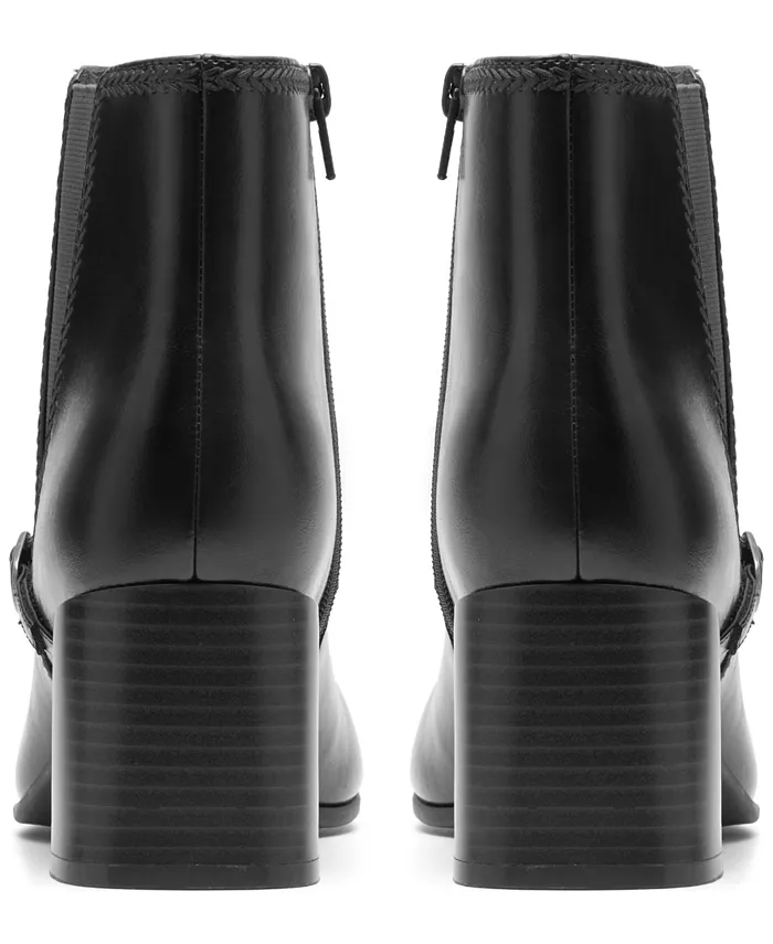 Коллекция Women's Keirsta Day Block Heel Booties Clarks, черный — фото 3