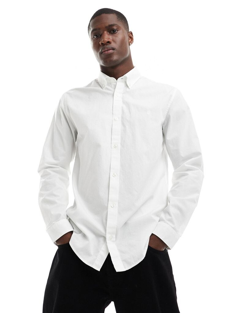 

Jack & Jones Premium – рубашка из поплина с длинными рукавами белого цвета