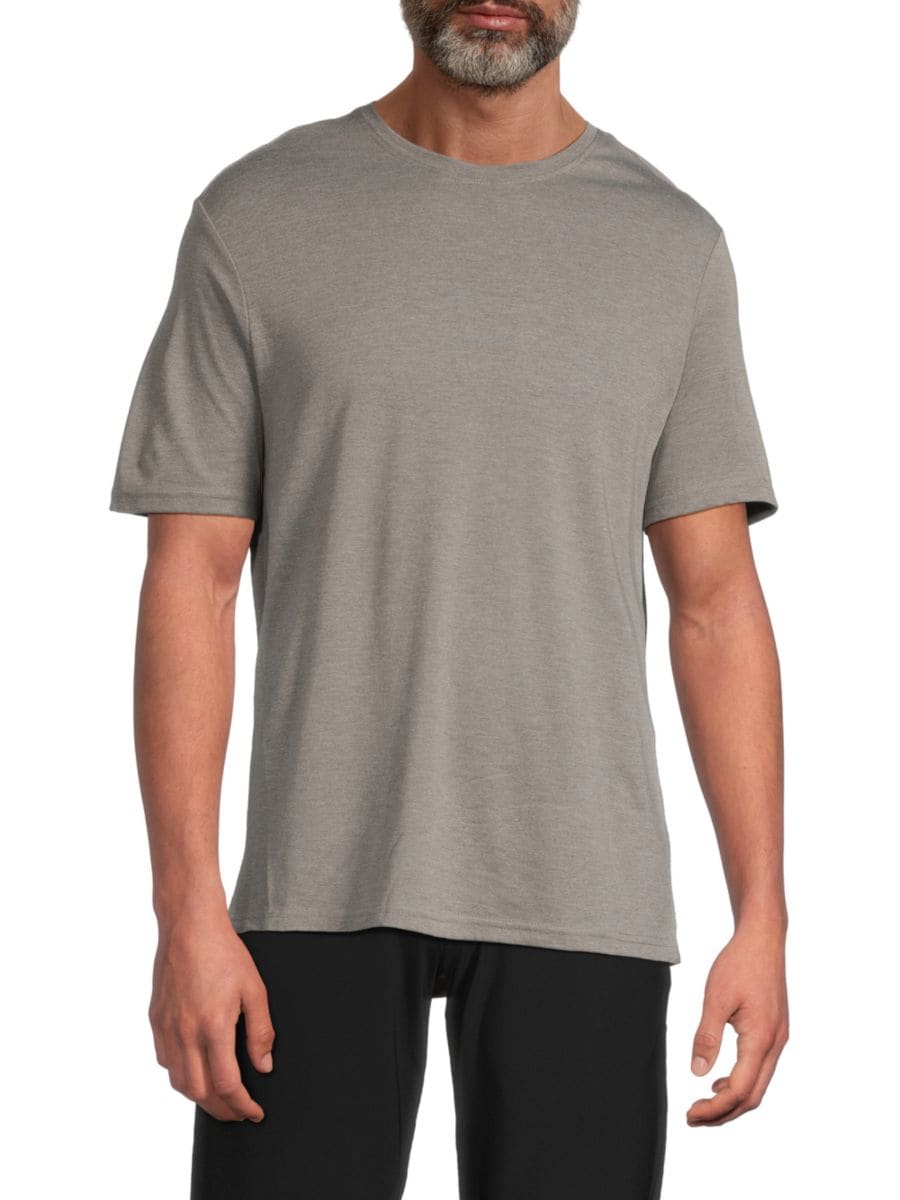 

Футболка Triblend с короткими рукавами и круглым вырезом Saks Fifth Avenue, цвет Dark Grey Heather