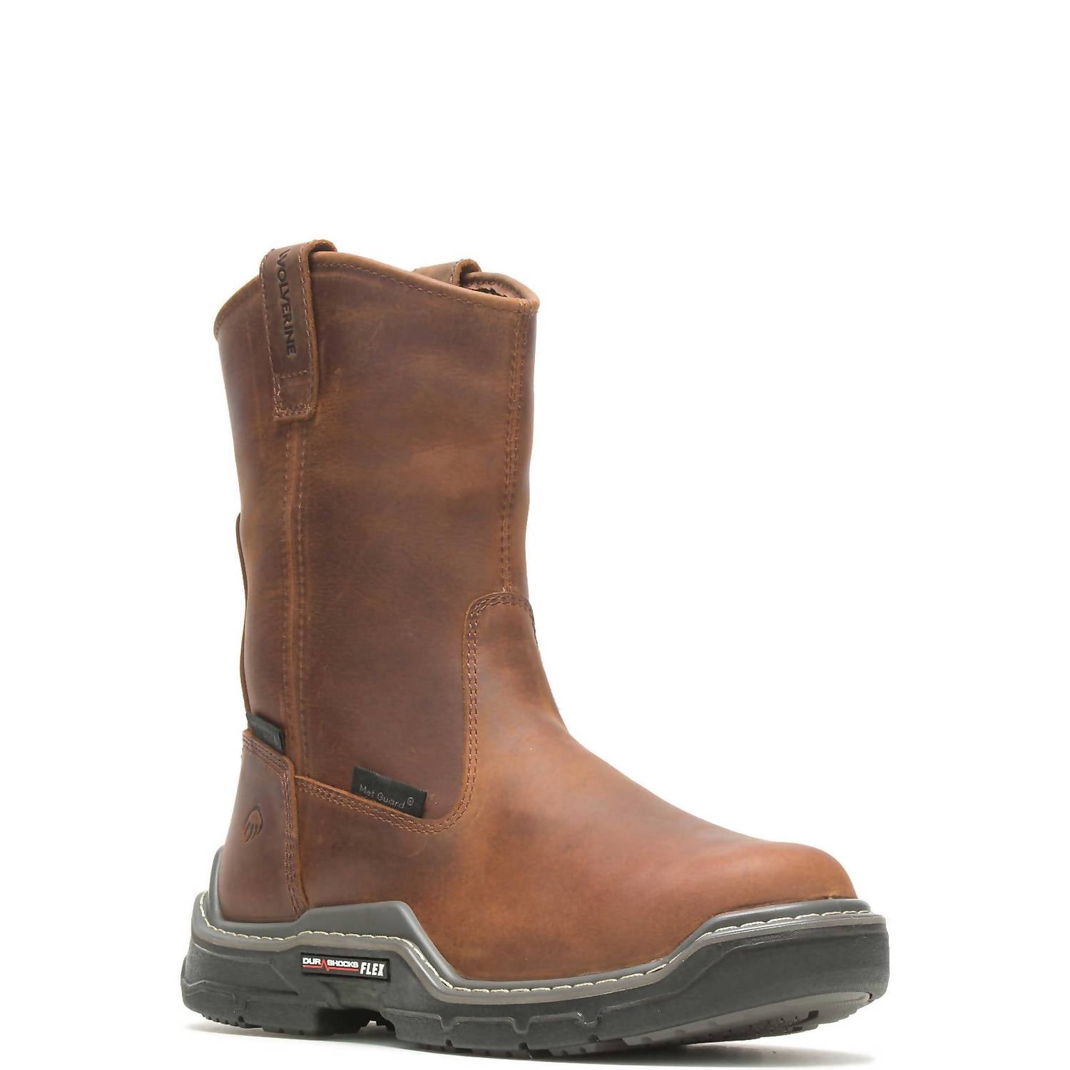 Мужские водонепроницаемые ботинки Raider DuraShocks Met-Guard Carbonmax Work Wellington, широкие, арахисового цвета Wolverine, Peanut — фото 2