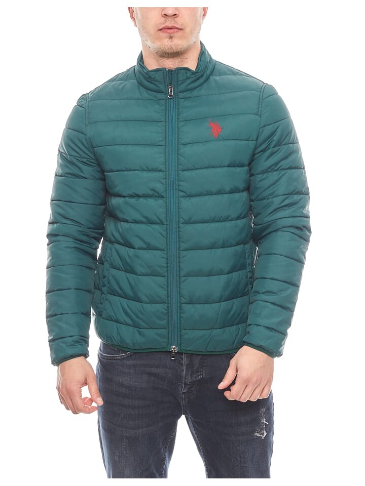Демисезонная куртка U.S. Polo Assn., зеленый