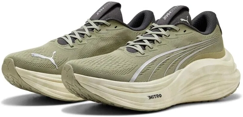 Мужские беговые кроссовки PUMA Magmax Nitro, 2-Lux Army Warm White Dusky Grey