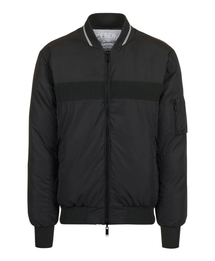 

Черная двусторонняя стеганая куртка Iceberg, черный