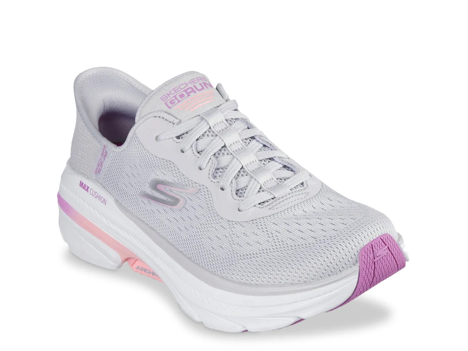 Кроссовки Skechers Slip-ins Max Cushioning Arch Fit 2.0 Antilles Sneaker - Women's, серый/фиолетовый