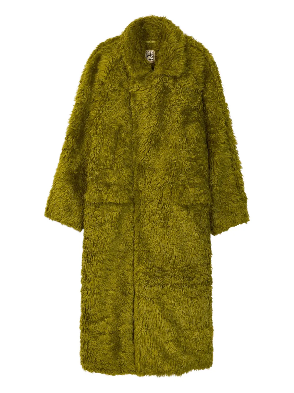 

Двубортная шуба из искусственного меха Camperlab, зеленый