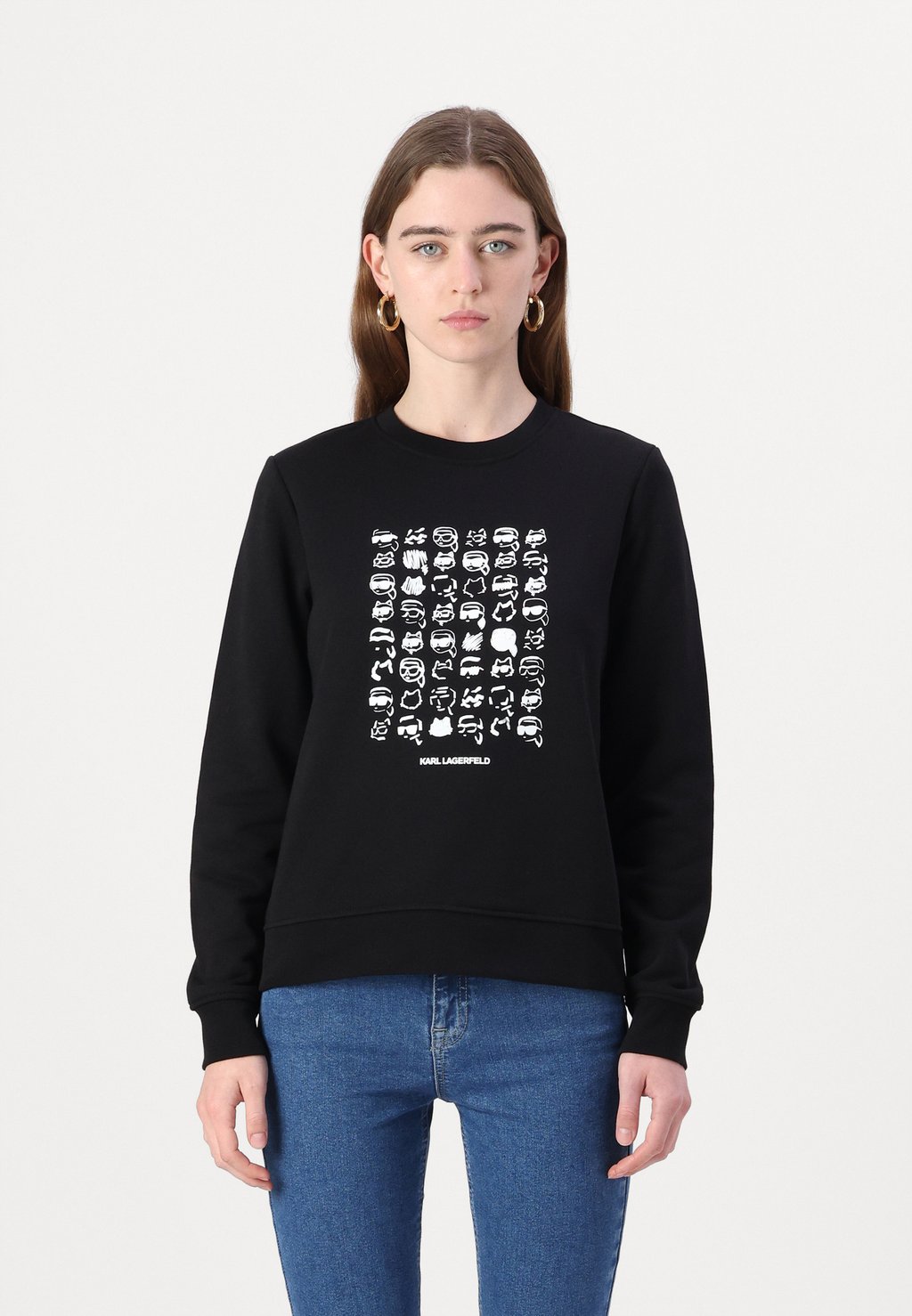 

Толстовка IKON SEASONAL LOGO KARL LAGERFELD, черный