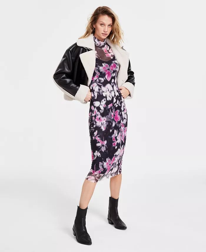 

Женская куртка Athen и платье Vivienne Steve Madden, коричневый/бежевый