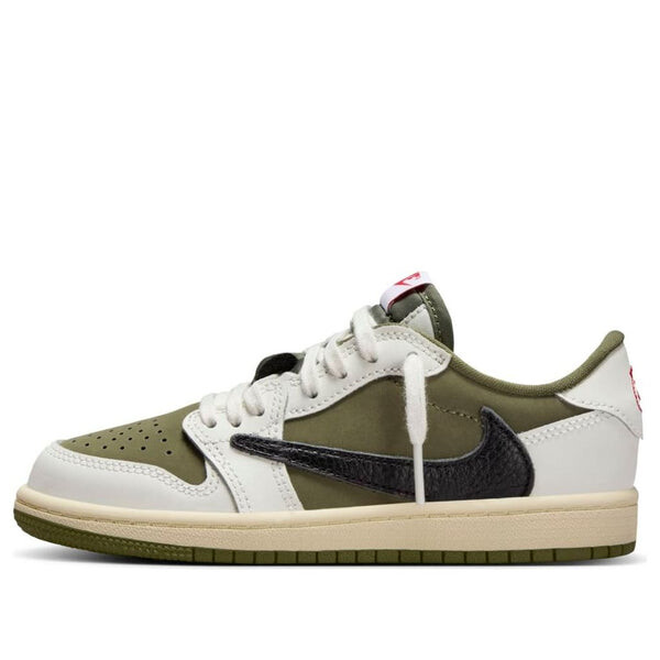 

Кроссовки 1 ретро низкие og sp x travis scott Air Jordan, зеленый