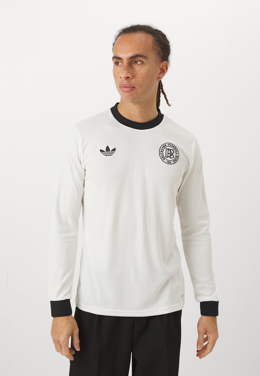 Топ Adidas Originals DEUTSCHLAND DFB 125 ANNIVERSARY JERSEY LONGSLEEVE, Cloud White/Black/Off-White — фото 3