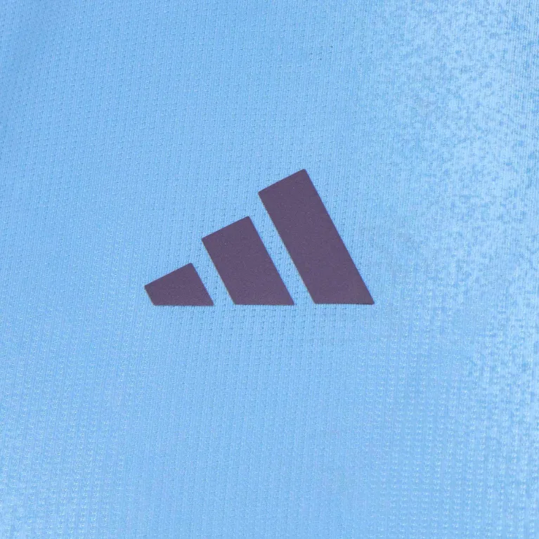 Майка для бега мужская White/Smoke Blue Adidas — фото 4