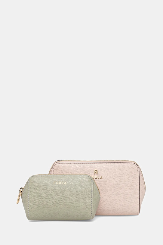 

Кожаная косметичка 2 шт Furla, розовый