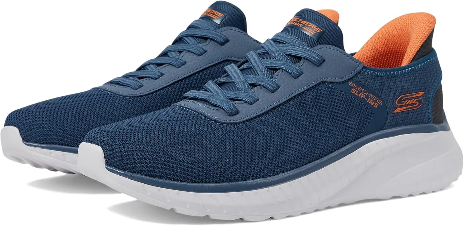 Мужские кроссовки Skechers Hands Free Slip-ins Squad Chaos - Balanced Edge, Navy Blue Multicoloured — фото 3