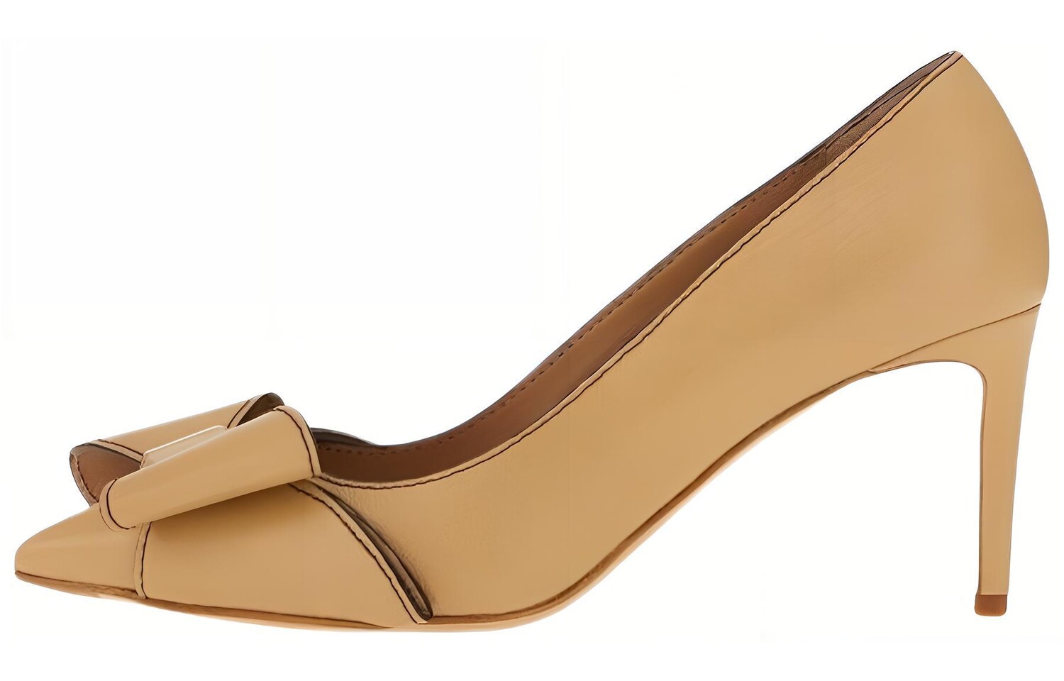 Туфли на высоком каблуке женские Ferragamo, бежевый
