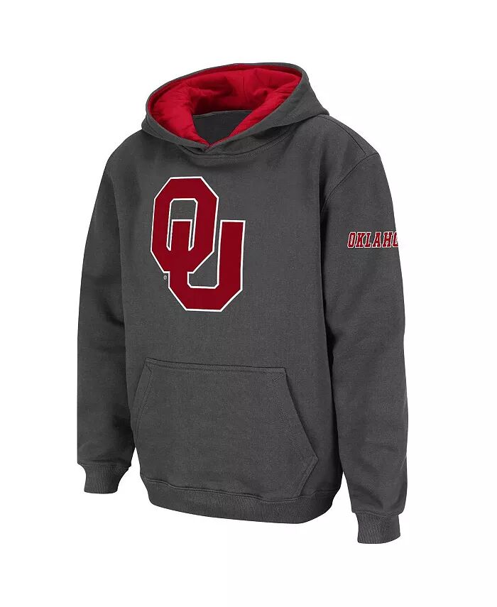 

Толстовка с капюшоном Big Boys Charcoal Oklahoma Sooners Big Logo Colosseum