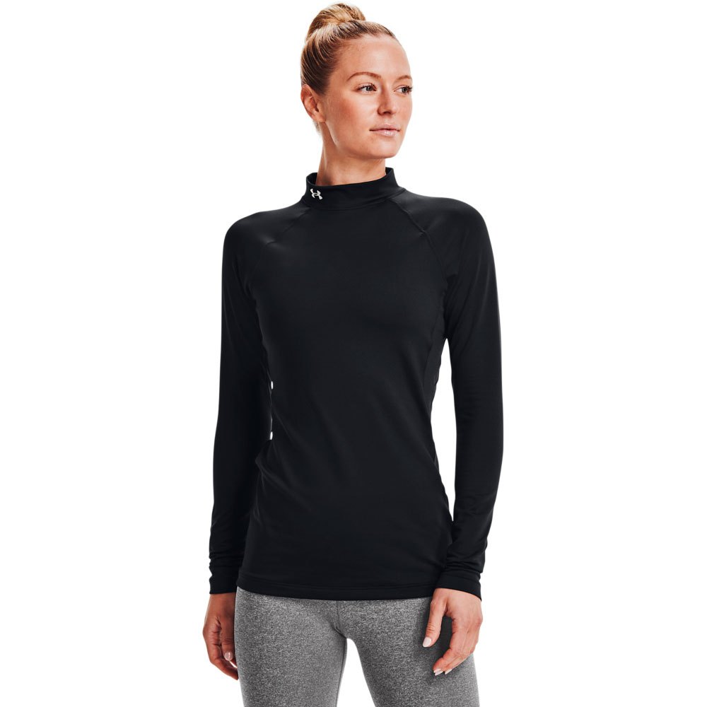 

Футболка с длинным рукавом Under Armour ColdGear Authentics Mockneck, черный