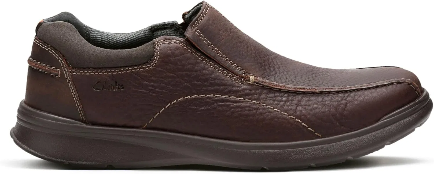 Лоферы мужские Clarks, коричневая кожа — фото 2