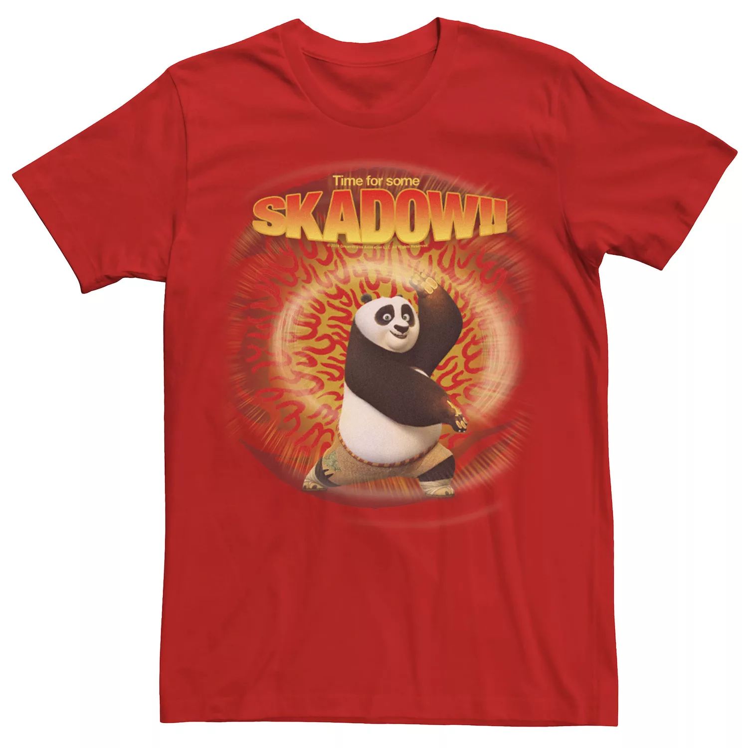 

Мужская футболка Kung Fu Panda Time For Some Skadow Po с портретом Licensed Character