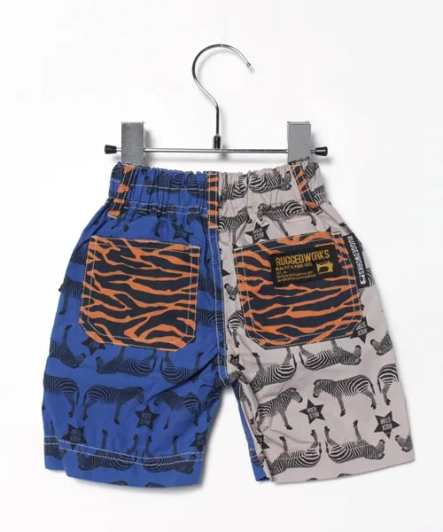Детские шорты с принтом Zebra RUGGEDWORKS голубые — фото 2