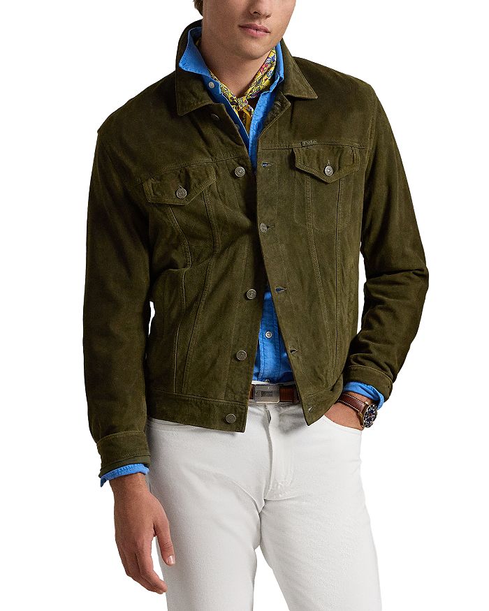 

Замшевая куртка дальнобойщика Polo Ralph Lauren, зеленый