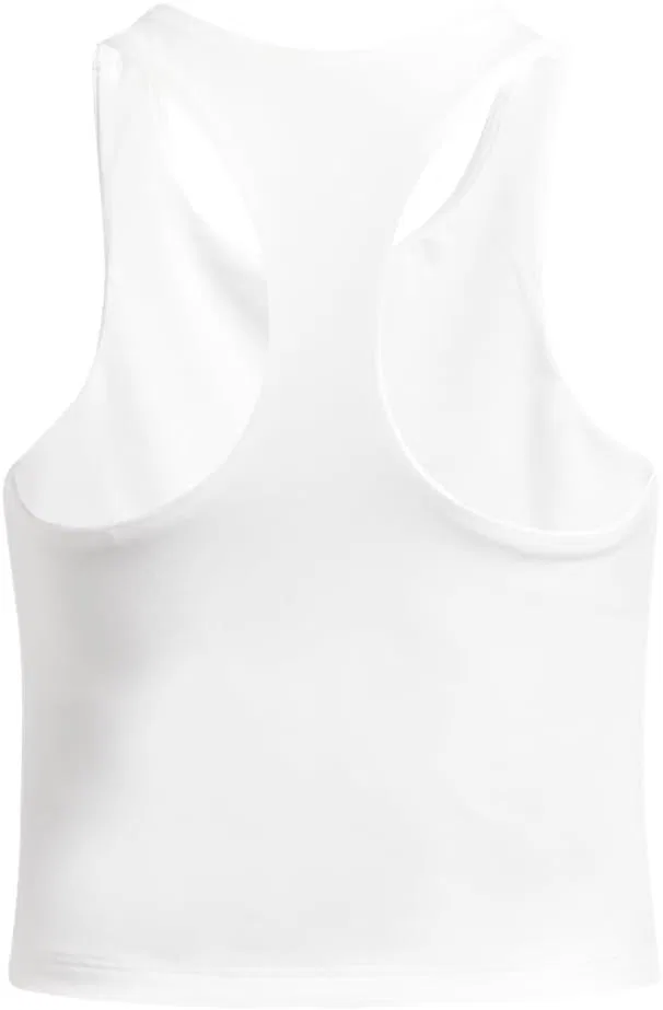 Детский топ для активного отдыха Under Armour Motion Crop Tank, белый/серый — фото 2