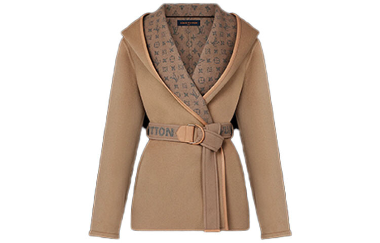 

Новые квартальные продукты LV Coat Women's Pinkish-brown Louis Vuitton, Коричневый, Новые квартальные продукты LV Coat Women's Pinkish-brown Louis Vuitton